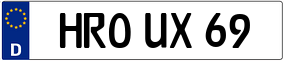 Trailer License Plate